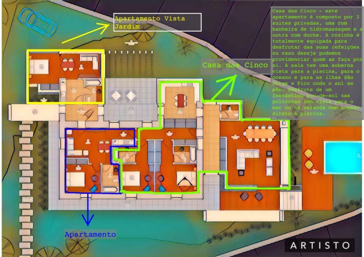Casa Das Cinco Angra do Heroísmo Eksteriør billede
